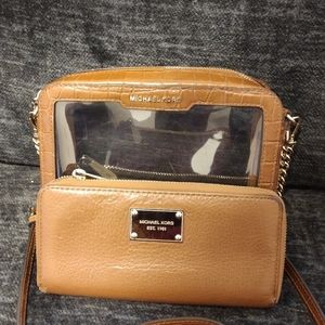 Michael Kors Jet Set Clear Crossbody Bag With Wallet